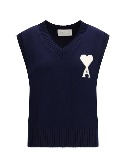 AMI PARIS Sleeveless V-neck knitted Sweater
