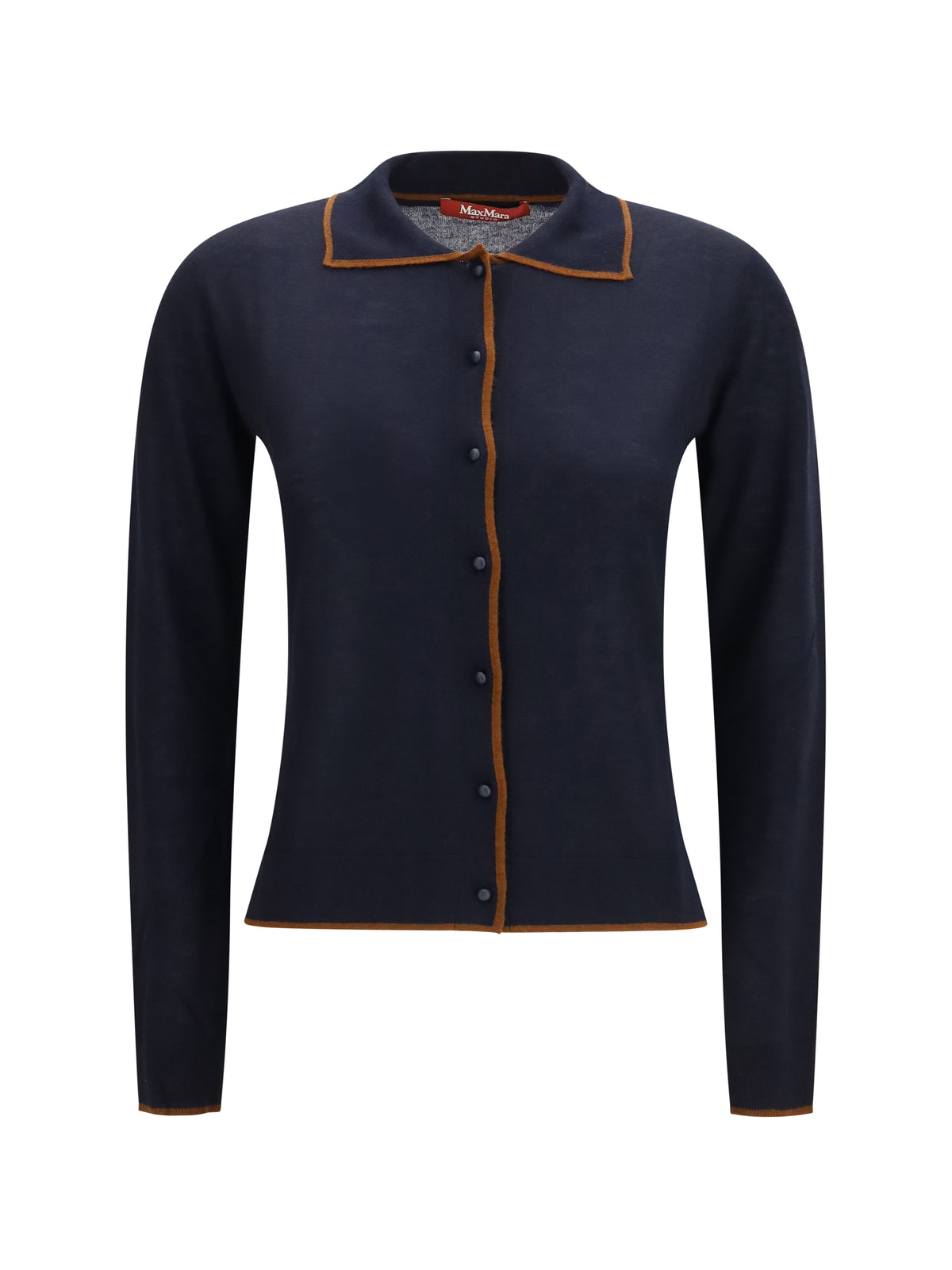 Max Mara Studio Msttarga Cardigan - Blue/Leather