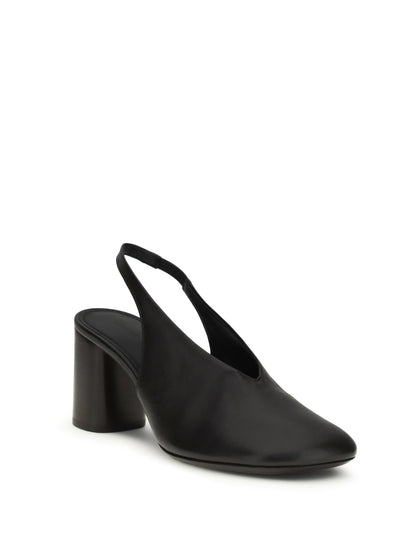 LEMAIRE Pumps with a back strap and square toe