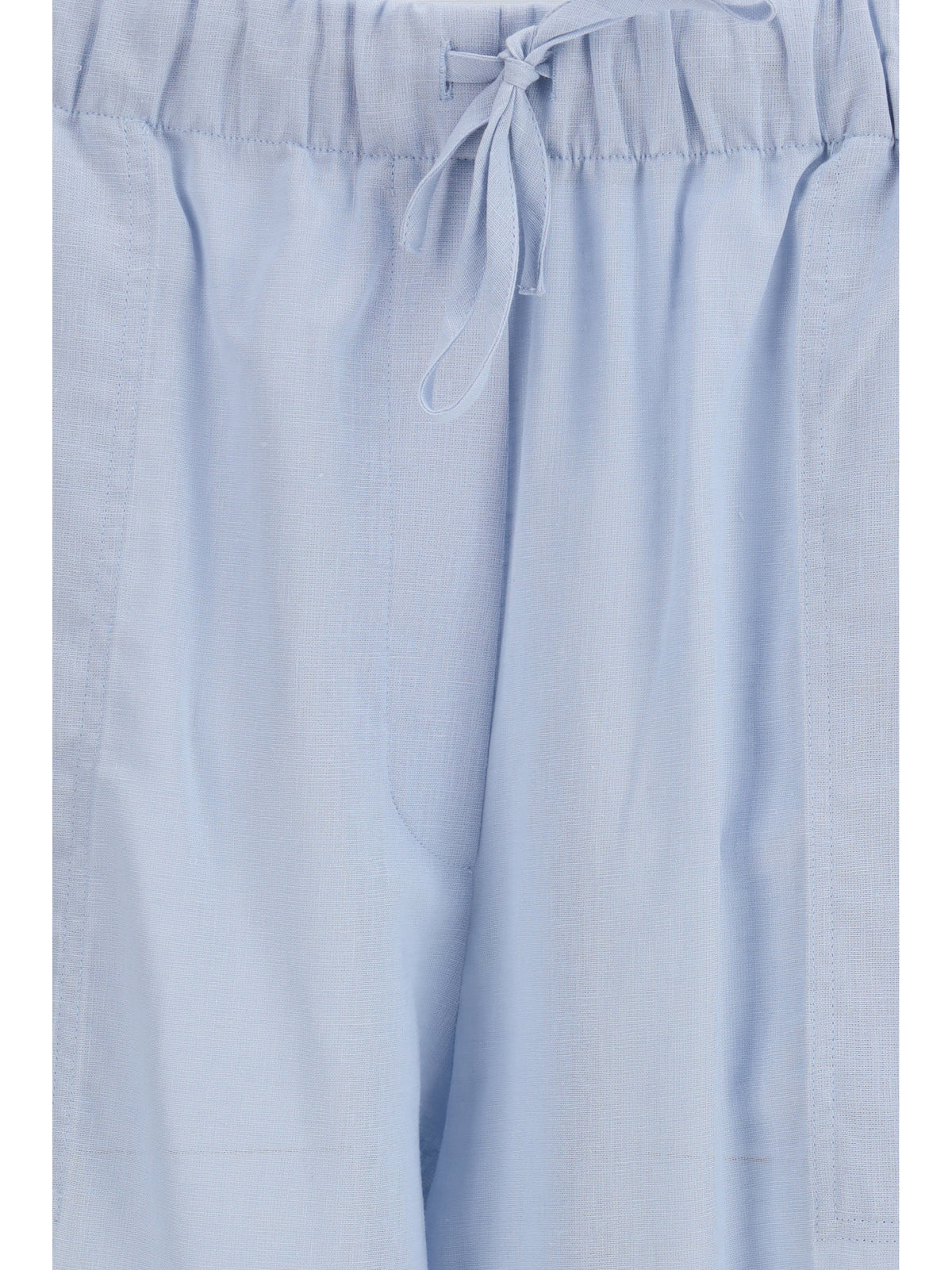 Toteme Cotton and linen blend palazzo Pants - Sky