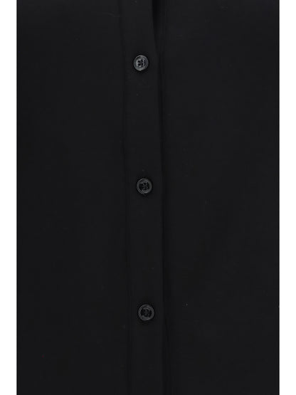 Toteme Viscose Shirt with high cuffs - Black
