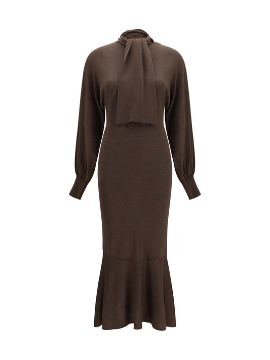 Jacquemus Losange knit Dress - Brown