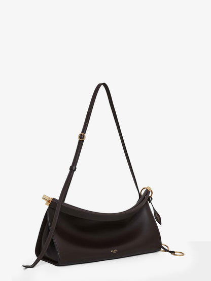 Alaia East West Medium Leather Shoulder Bag