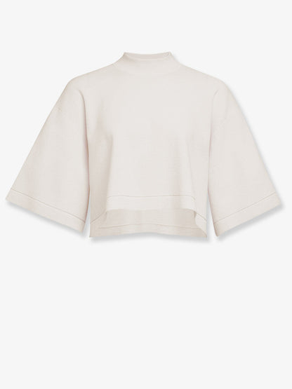 Alaia Cropped Cotton Blend Top