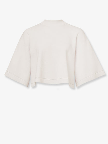 Alaia Cropped Cotton Blend Top