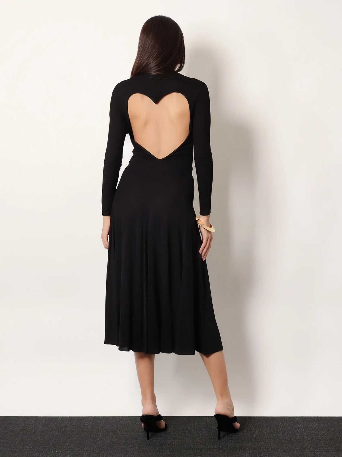 ALAÏA - Viscose long Heart Dress
