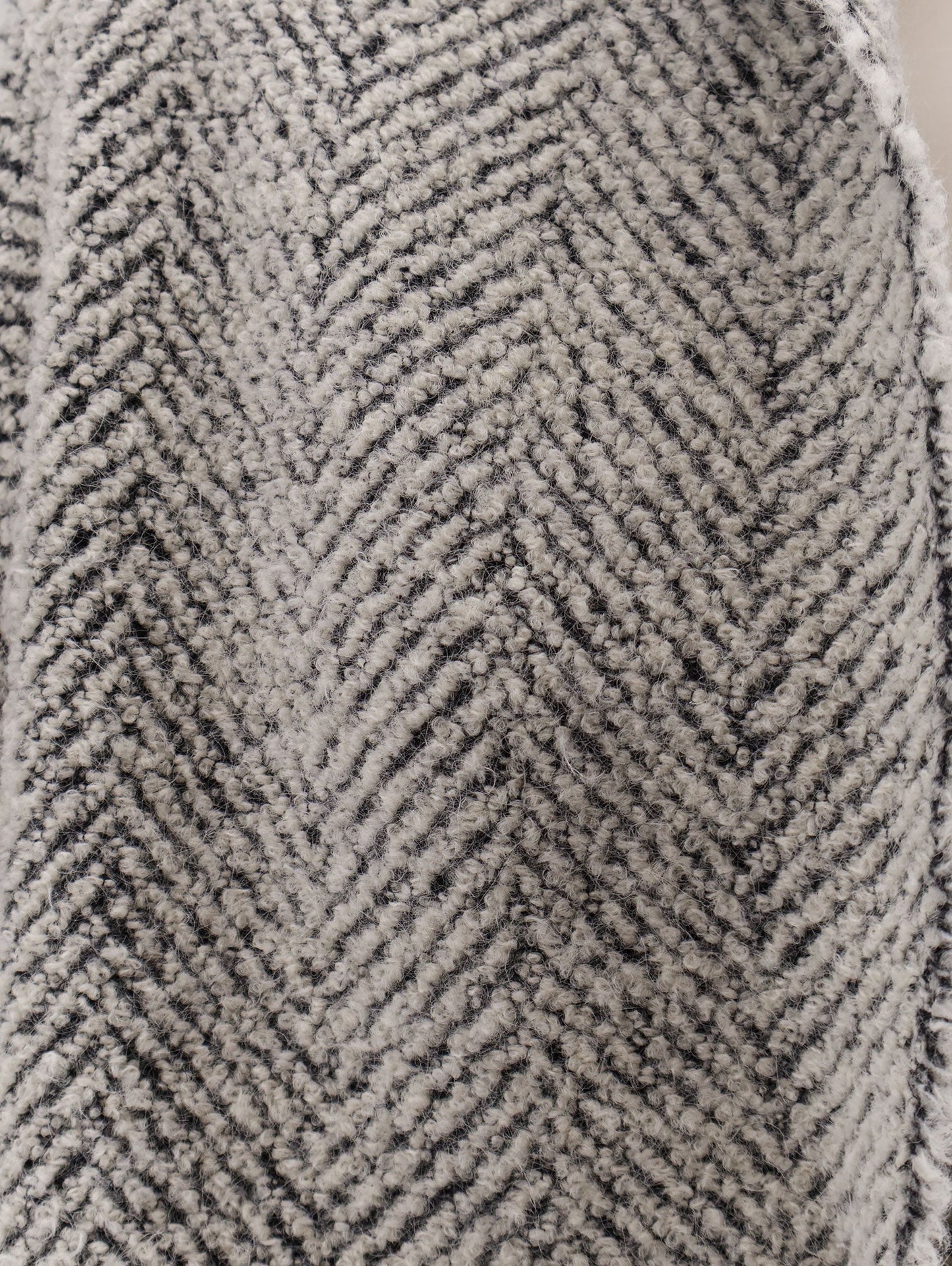 Alberta Ferretti Bouclé Coat With Herringbone Pattern