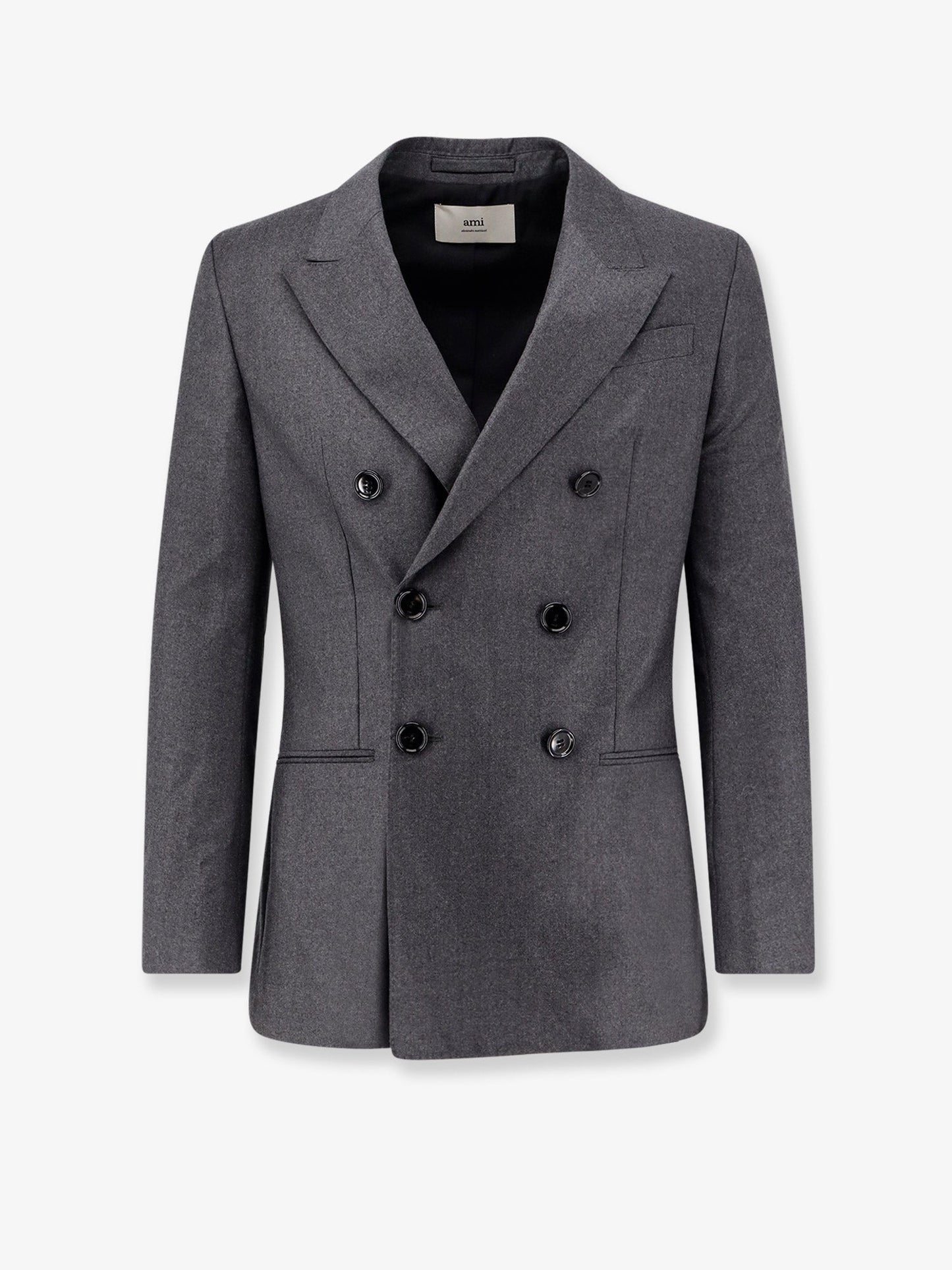 Ami Paris Double Breasted Virgin Wool Blazer