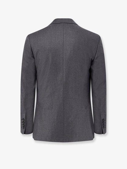 Ami Paris Double Breasted Virgin Wool Blazer