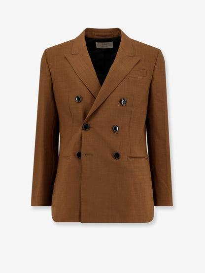 Ami Paris Double Breasted Virgin Wool Blazer