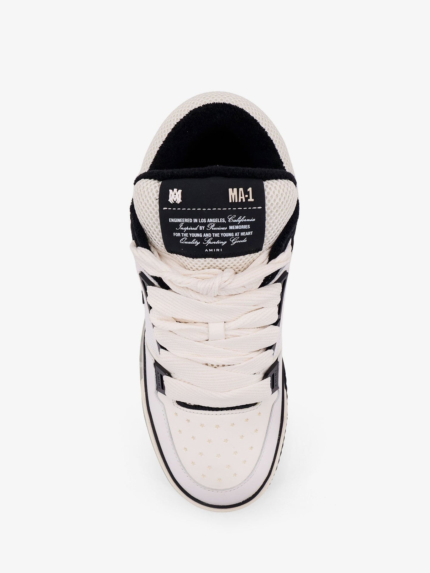 Amiri Ma 1 Leather Sneakers With Mesh Inserts