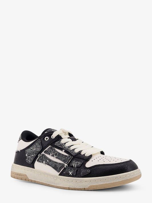 Amiri Bandana Skel Top Low Leather Low Top Sneakers