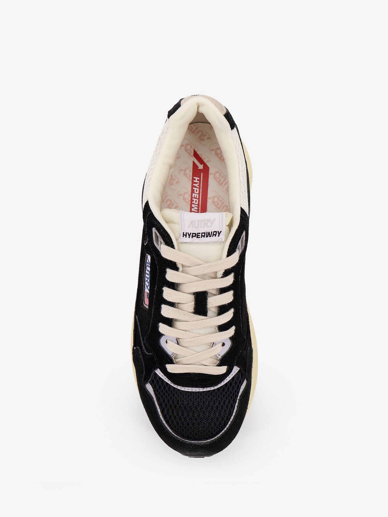 スニーカー AUTRY Hyperway Low low-top suede sneakers AUTRY Hyperway Low mesh and metallic leather-trimmed suede