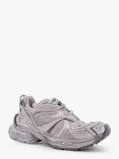 Balenciaga Runner 2 Nylon Low Top Sneakers With Leather Inserts