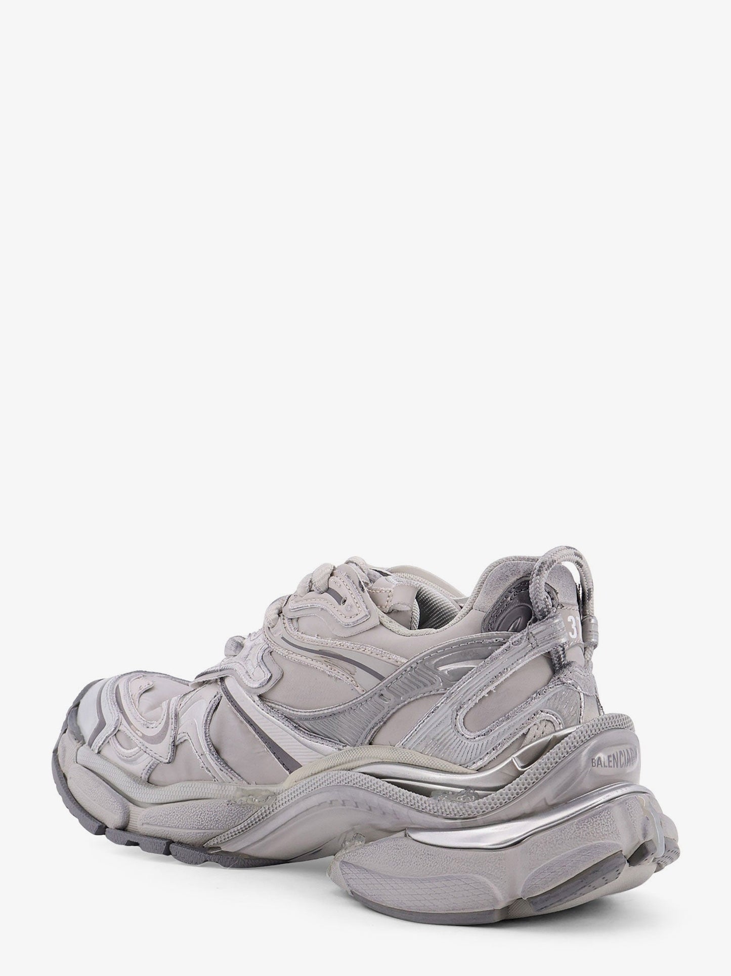 Balenciaga Runner 2 Nylon Low Top Sneakers With Leather Inserts