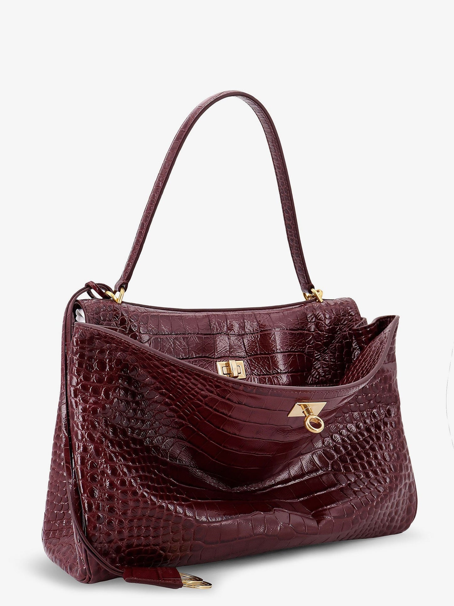 Balenciaga Rodeo M Suede Shoulder Bag
