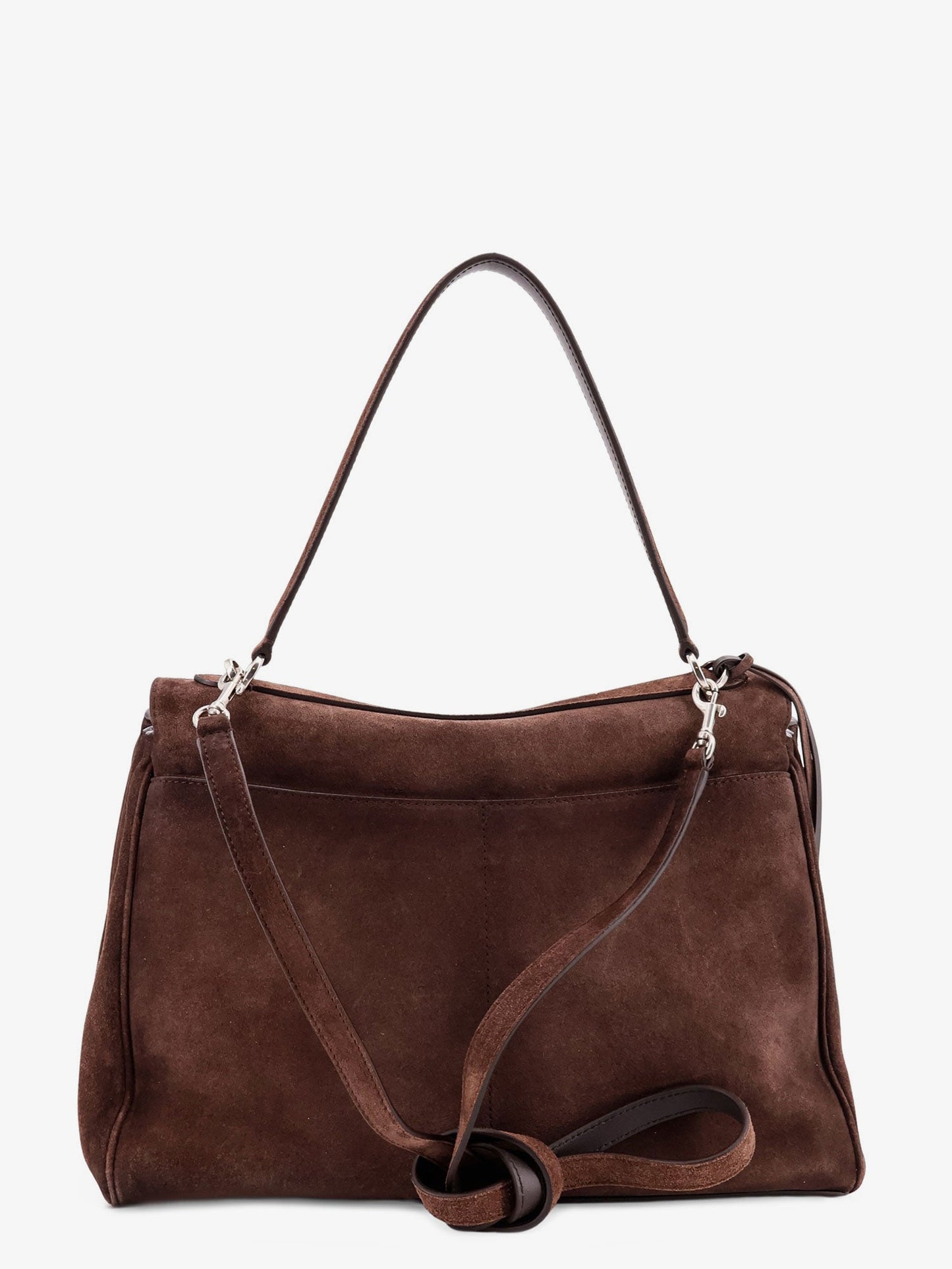 Balenciaga Rodeo M Suede Shoulder Bag