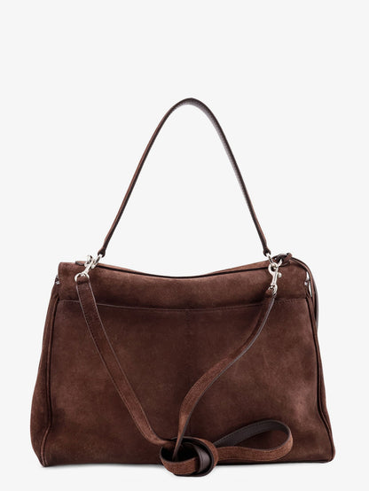 Balenciaga Rodeo M Suede Shoulder Bag