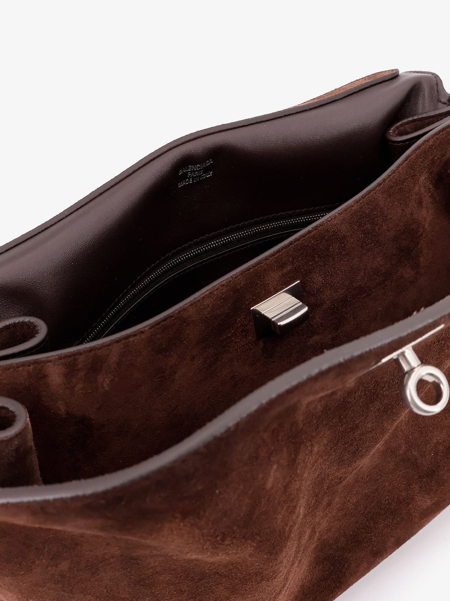 Balenciaga Rodeo M Suede Shoulder Bag