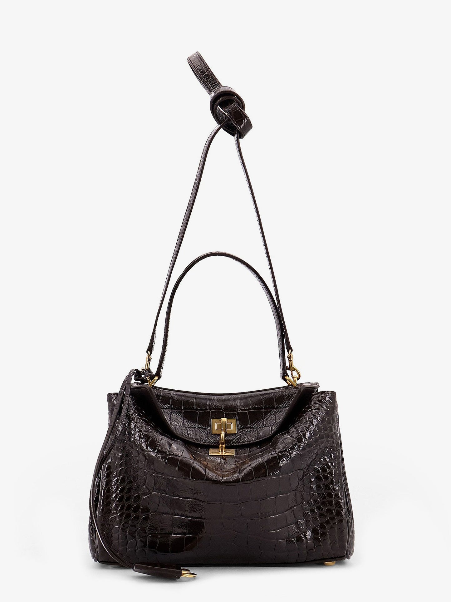 Balenciaga Rodeo S Suede Crossbody Bag