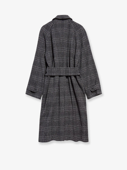 Balenciaga One Layer Raglan Wool Coat