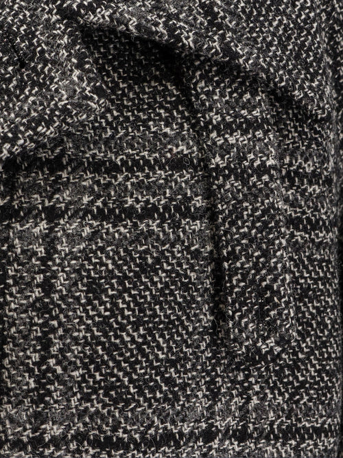 Balenciaga One Layer raglan wool coat - Nero Grigio