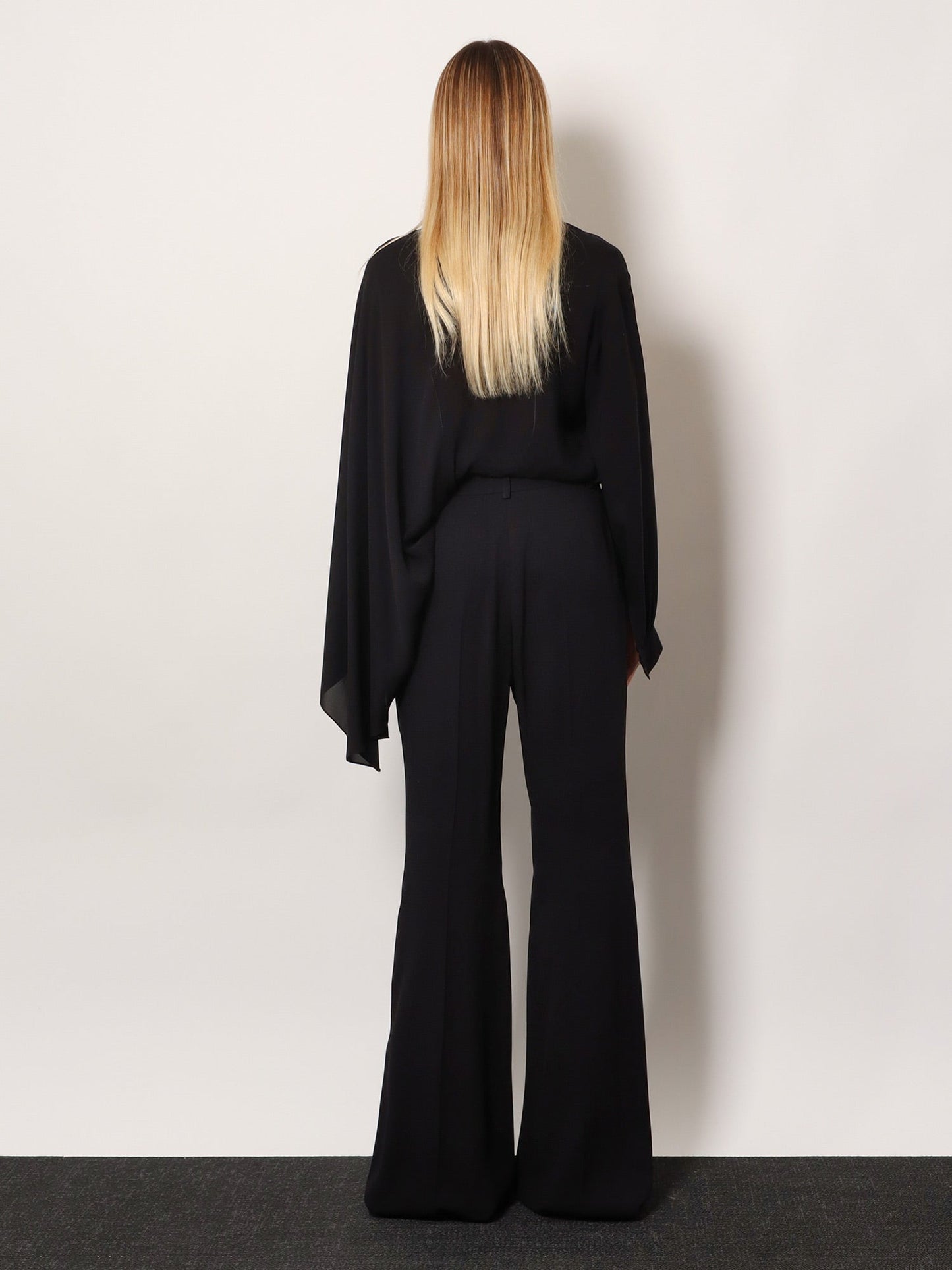Balenciaga Viscose Trousers With Flared Bottom