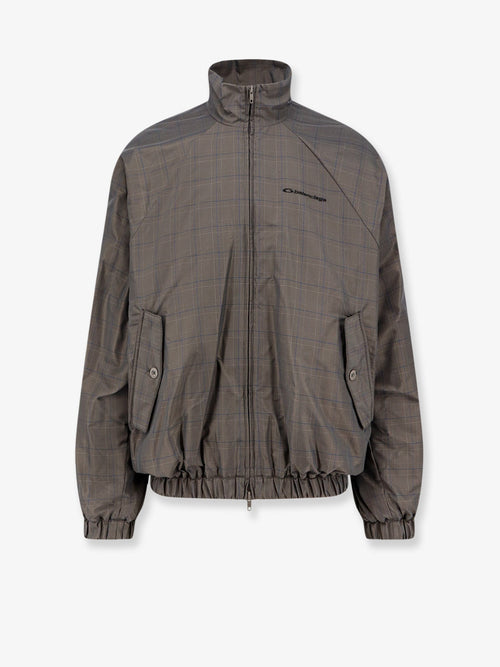 Balenciaga Madras nylon jacket - Grey Blue
