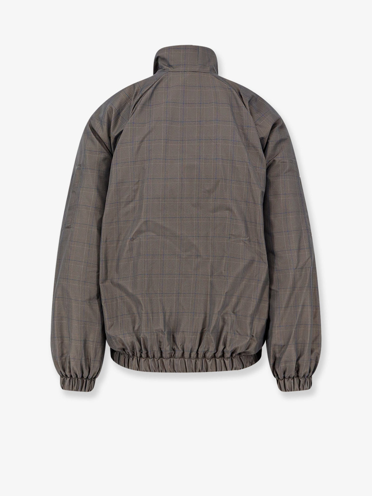 Balenciaga Madras nylon jacket - Grey Blue