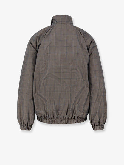 Balenciaga Madras nylon jacket - Grey Blue