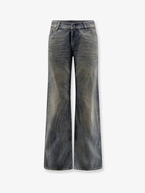 Balenciaga Curved Waist Pants jeans - Blue Giallo