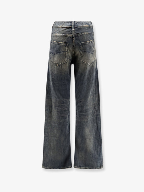 Balenciaga Curved Waist Pants jeans - Blue Giallo