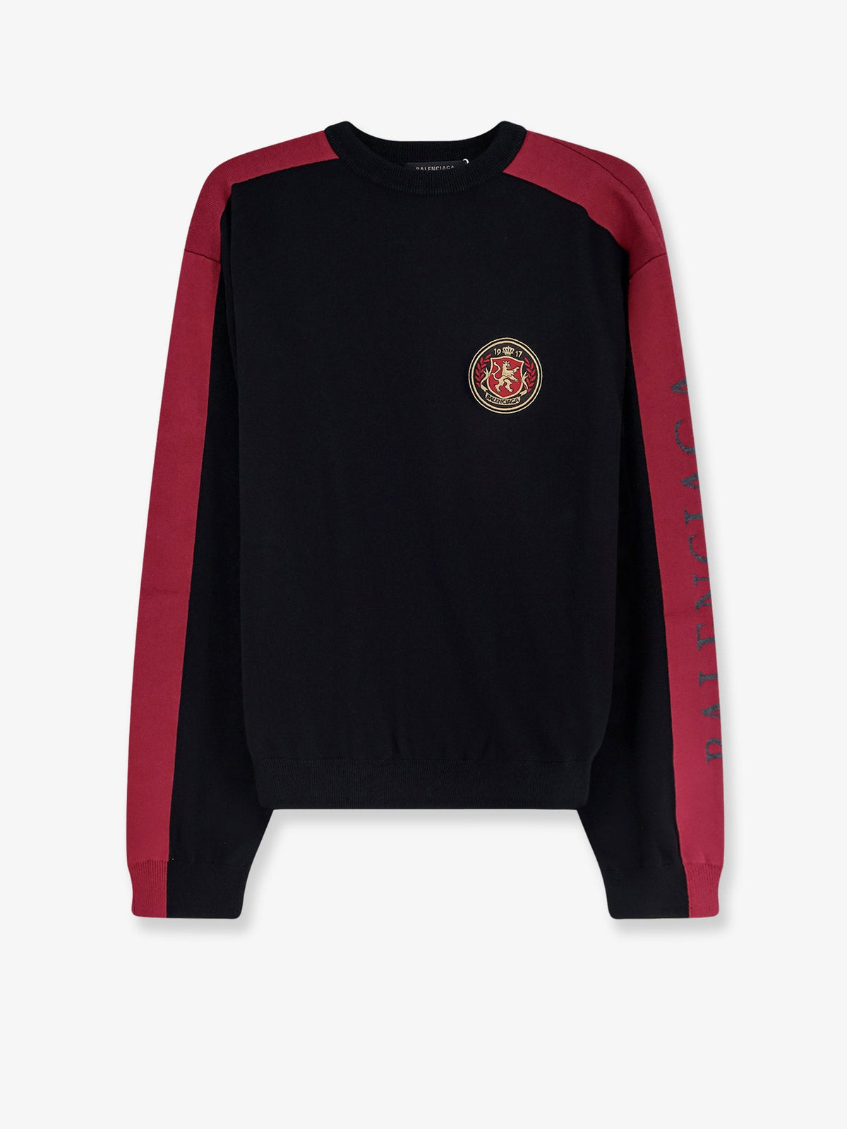 Balenciaga Cotton sweater with logo on the front - Black