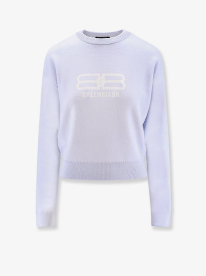 Balenciaga Wool and cotton blend sweater - Blue