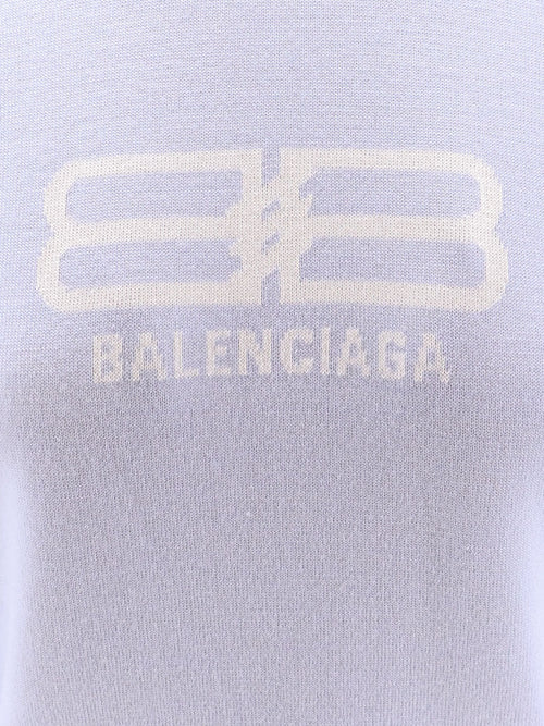 Balenciaga Wool and cotton blend sweater - Blue