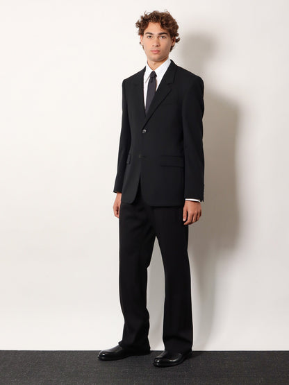 Balenciaga Straight Fit Cotton Trousers