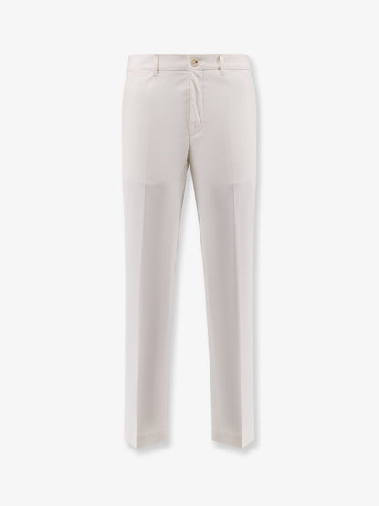 Boss Cotton And Silk Trousers