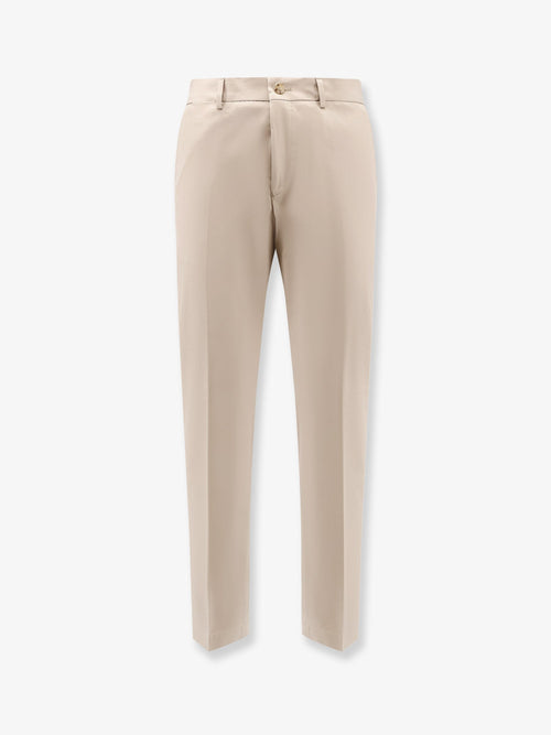 Boss Cotton and silk trousers - Dark Beige