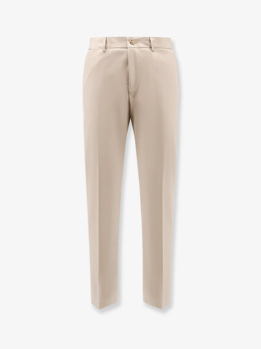 Boss Cotton And Silk Trousers