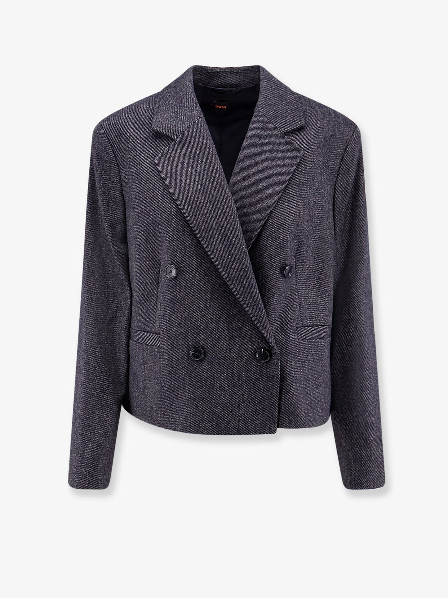Boss Double Breasted Wool Blend Blazer
