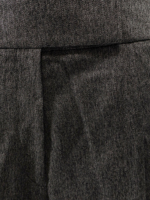Boss Telda viscose and virgin wool trousers - Dark Grey