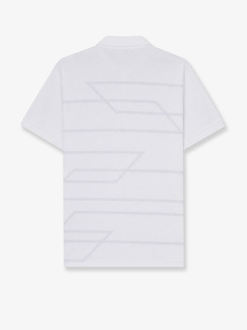 Boss Zip-up sweater with geometric pattern - White