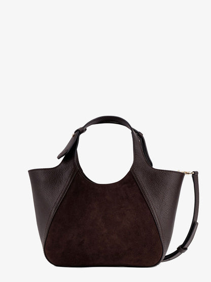 Boss Suede And Leather Shoulder Bag