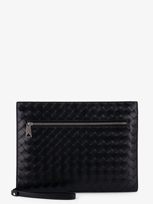 Bottega Veneta Avenue Leather Document Case With Intrecciato Motif