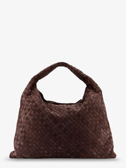Bottega Veneta Hop Hobo Leather Shoulder Bag With Intreccio Pattern