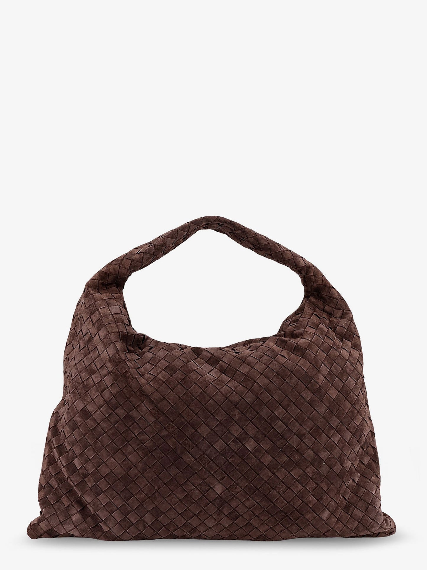 Bottega Veneta Hop Hobo Leather Shoulder Bag With Intreccio Pattern