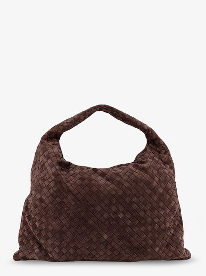 Bottega Veneta Hop Hobo Leather Shoulder Bag With Intreccio Pattern