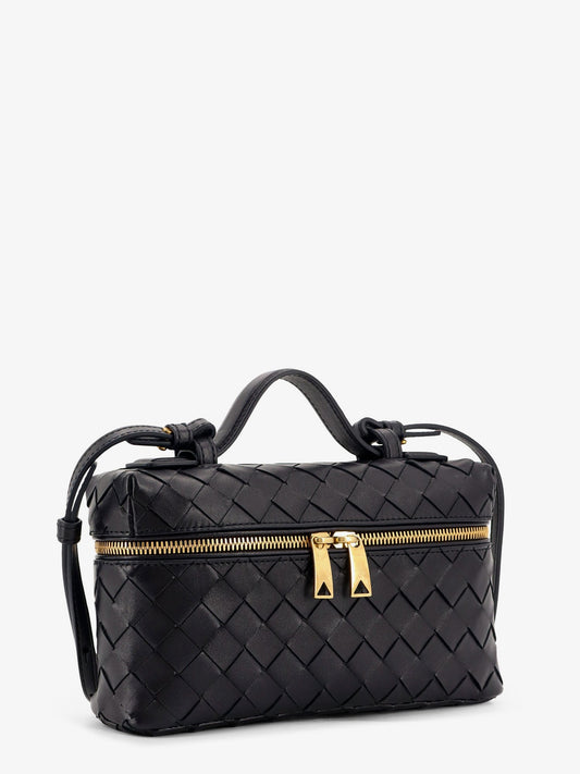 Bottega Veneta Bang Bang Leather Vanity Case With Intrecciato Motif