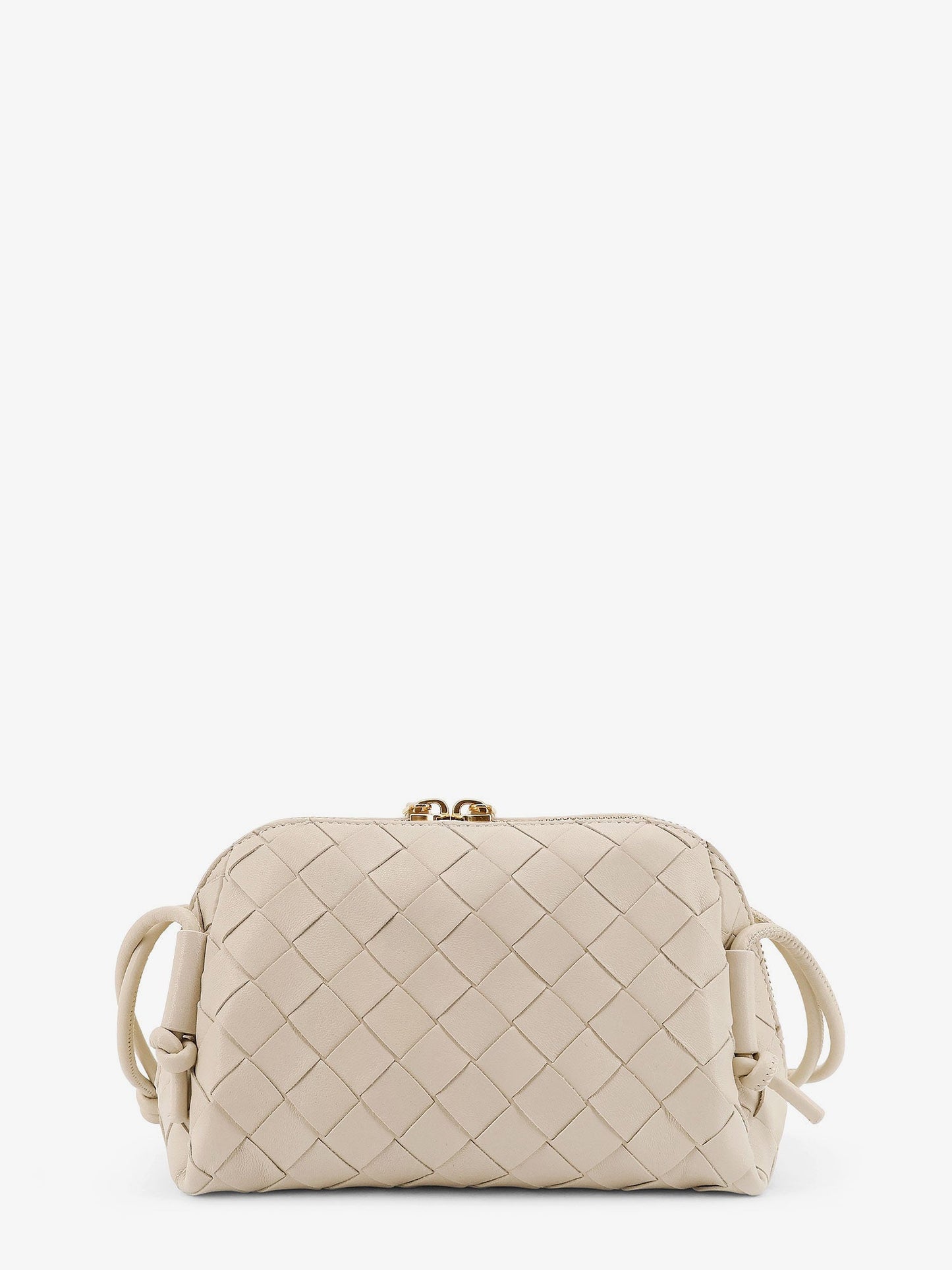 Bottega Veneta Concert Pouch Leather Shoulder Bag With Intrecciato Pattern