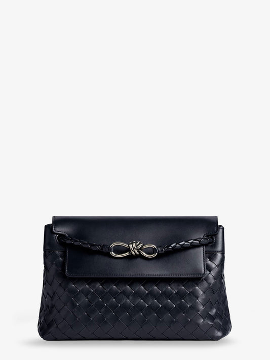Bottega Veneta Andiamo Messenger Suede Crossbody Bag With Intrecciato Motif